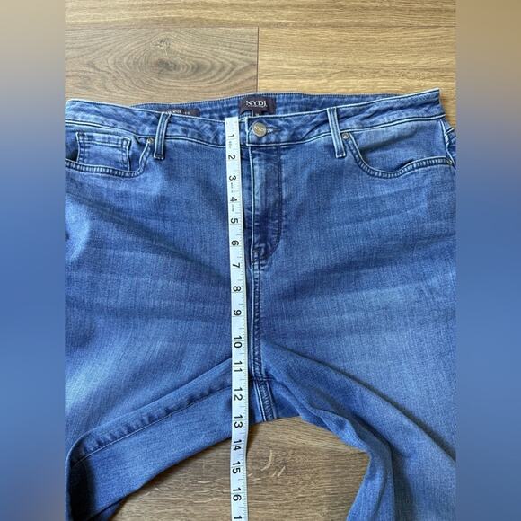 NYDJ Teresa Stretch Cotton Wide Leg Jeans in Sweetbay Wash Size 16 - Picture 11 of 12